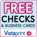 Free checks and business cards