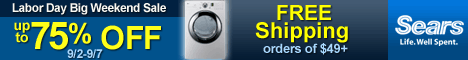 Sears Labour Day Discount Sale