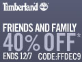 Friends & Family SALE » for 40% at TimberLand.com